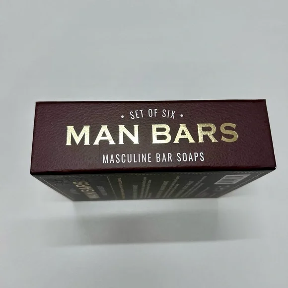 Set of Six Masculine Bar Soaps - Brown - Picture 2 of 4